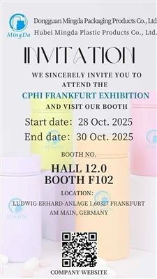 Mingda lo invita a conocernos en CPHI Frankfurt 2025 - Hall 12.0 Stand F102